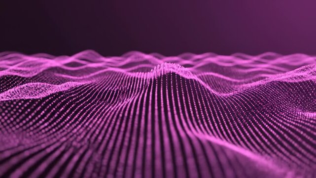 Purple digital wave pattern for commercial backgrounds, digital design, and advertising