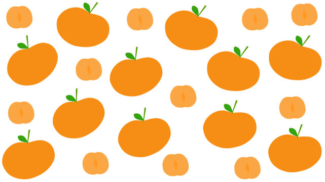 Orange Fruit Pattern Background for Print