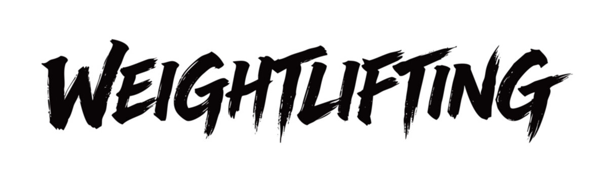 WEIGHTLIFTING Handwriting