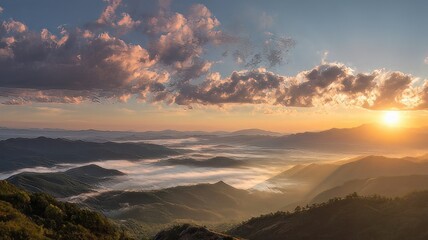 Obraz premium sunset in the mountains, sunset over the mountains, grand canyon sunset, grand canyon sunrise