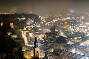 night view of salzburg © Roland