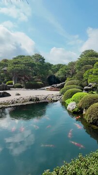 足立美術館の美しい庭園