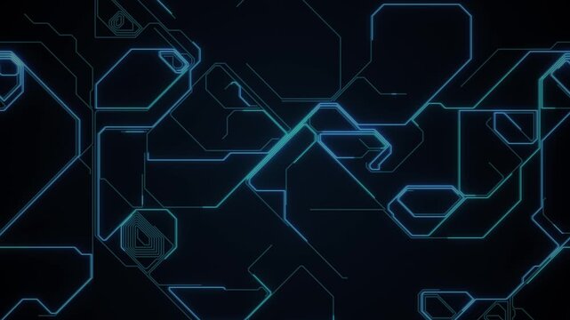 AI Artificial Intelligence chipset on circuit board in futuristic concept suitable for future technology artwork, Web Banner Abstract background, High tech technology geometric and connection system