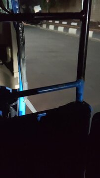 POV Riding a Bajaj Through Busy City Streets