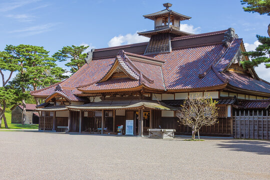 The central building of the Goryokaku fortress, a star fort designed by Takeda Ayasaburo and influenced by French military engineer Vauban