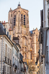 Obraz premium The North Tower of Saint-Etienne de Bourges Cathedral - France