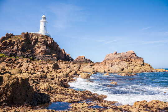 Corbiere Lighthouse on Jersey - the Channel Islands