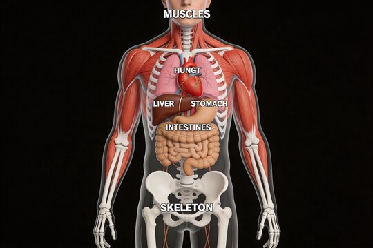 Human body anatomy diagram