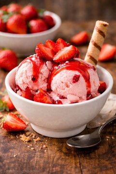 Sobremesas de Morango - Delicias de Morango - Sorvete - Doces - Cakes