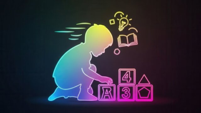 Illuminated Child's Journey: Early Learning and Cognitive Development Through Playful Block