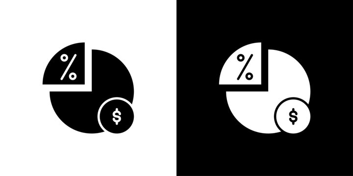 Dividends Icon Sheet Black And White