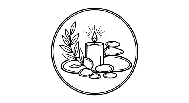 Wellness Logo Vector &ndash; Spa Badge & Emblem Design