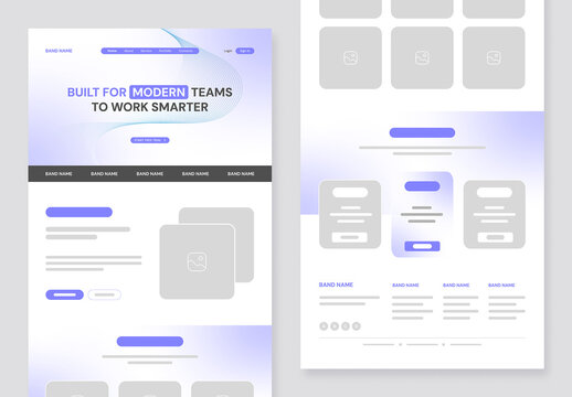 Wireframe Template Layout