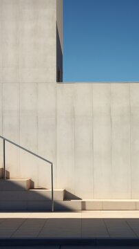 Large building wall in authum architecture staircase outdoors.