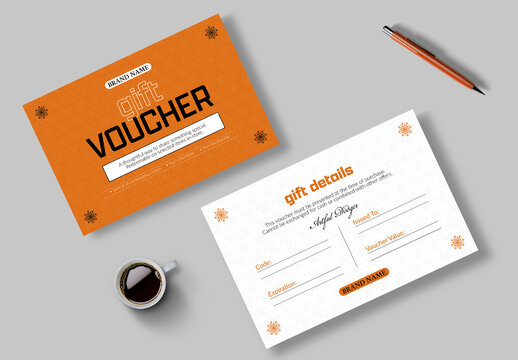 Gift Voucher Template Layout