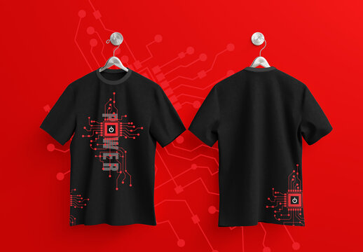 Modern Technology Circuit T Shirt Design