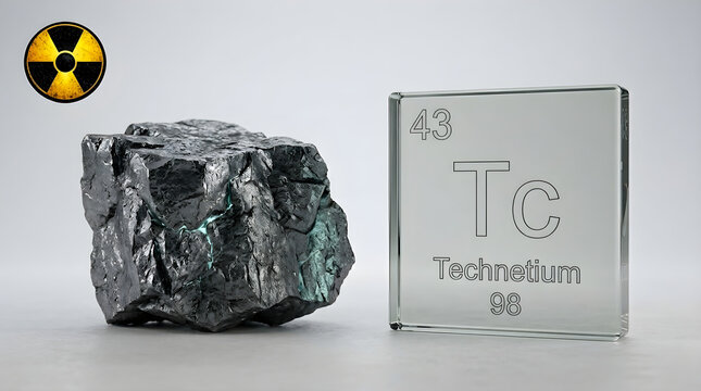Scientific visualization of the chemical element Technetium