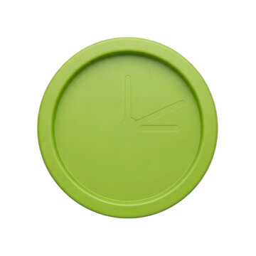 Green clock face isolated On Transparent Background
