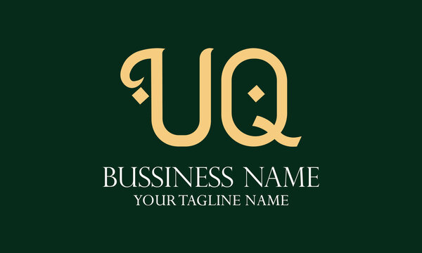 UQ U uq initial logo | initial based abstract modern minimal creative logo, vector template image. luxury logotype logo, real estate homie logo. typography logo. initials logo