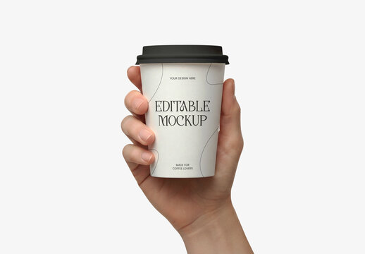 Paper Coffee Cup Mockup