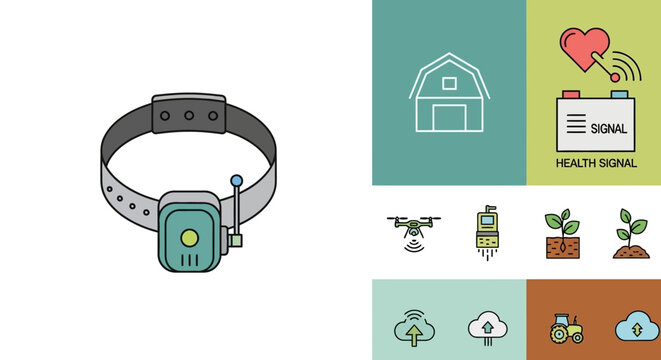 Smart pet wearable device tracker.