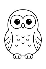 Fototapeta premium a happy expression designed as a colorful vector illustration owl bir for a fun cartoon animal icon