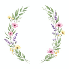 Obraz premium Elegant Floral Frame for Weddings and Celebrations