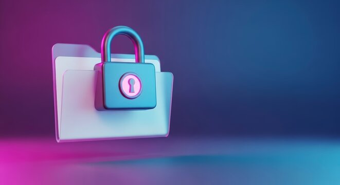 Digital security and data protection concept.