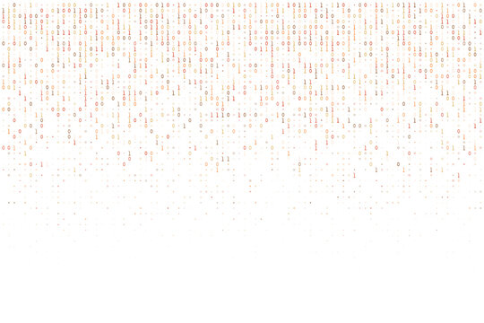 Abstract digital binary code stream for cybersecurity data breach and ethical hacking background