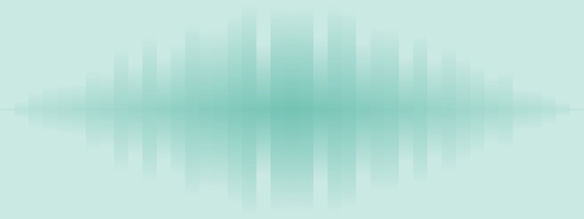Obraz premium Abstract Teal Sound Wave Visualization for Podcasting and Digital Audio Frequency Background