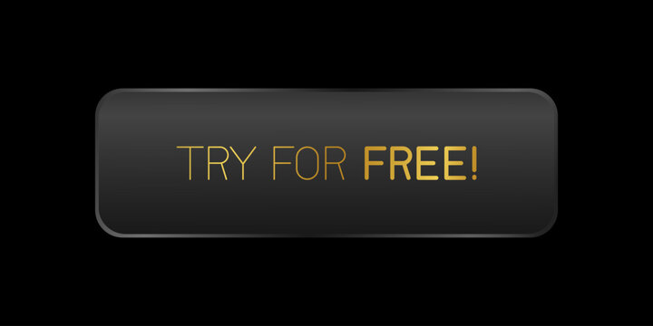 Modern call-to-action button with the text "Try For Free", designed for websites and mobile applications. Clean and minimal UI element encouraging users to start a free trial, perfect for marketing.