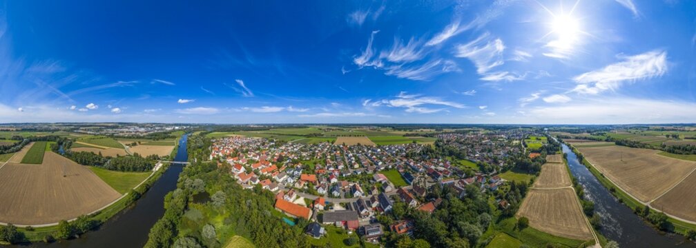 Das schw&auml;bische Donautal s&uuml;dwestlich von Ulm rund um den Stadtteil G&ouml;gglingen