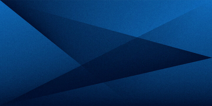 Black dark navy blue silver abstract pattern background. Geometric shape. Line triangle angle fold polygon diamond 3D. Color gradient ombre. Rough grain noise. Light shadow. Matte shimmer. Minimum.