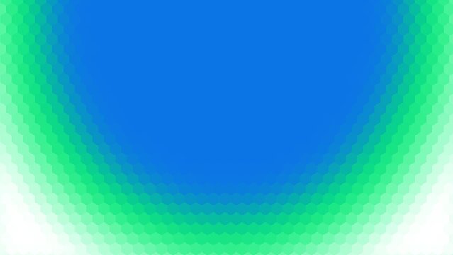 background design with light blue and light green gradient hexagon pattern surface. gradient with inverted semicircular shape 