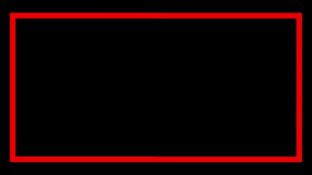 flat outline rectangle shape animation in transparent background line drawing style motion graphic in 4K animation with alpha channel