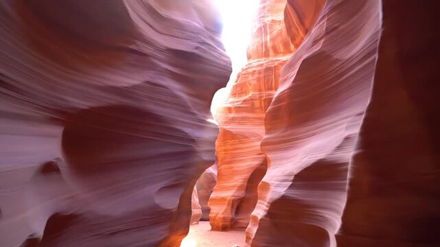 Abstract canyon landscape with textured sandstone walls and natural light