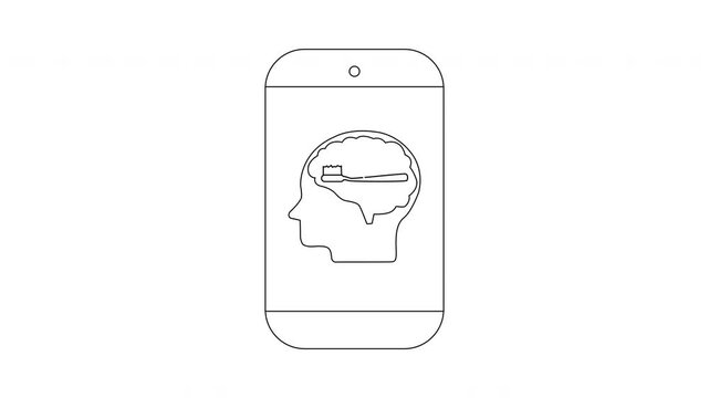Brain Training App Icon Animation Concept.