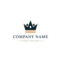 Fototapeta premium Crown Logo Design Template Vector.