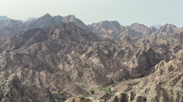 Rugged Desert Mountains of Khor Fakkan, UAE