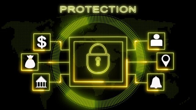 Protection Digital Security Concept Illustration
