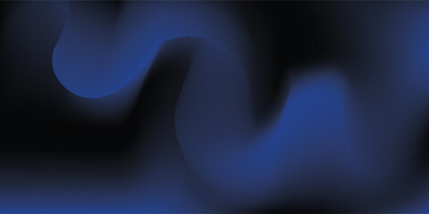 Abstract dark blue and black gradient background with flowing organic shapes. © MohSholeh