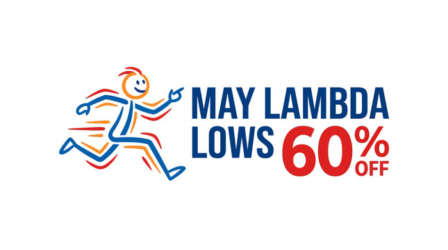 May Lambda Lows 60% Off Sale Advertisement