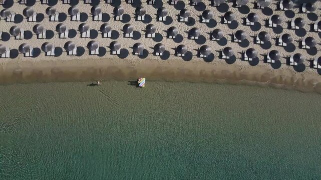 Koukounaries Beach at the Greek island of Skiathos in the Aegean Sea.