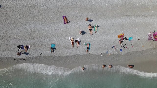 The beach of Lalaria at the Greek island of Skiathos in the Aegean Sea.