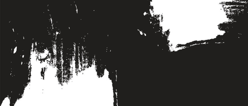 Json title abstract black and white brushstroke composition with partial face description a stark black and white abstract image featuring bold