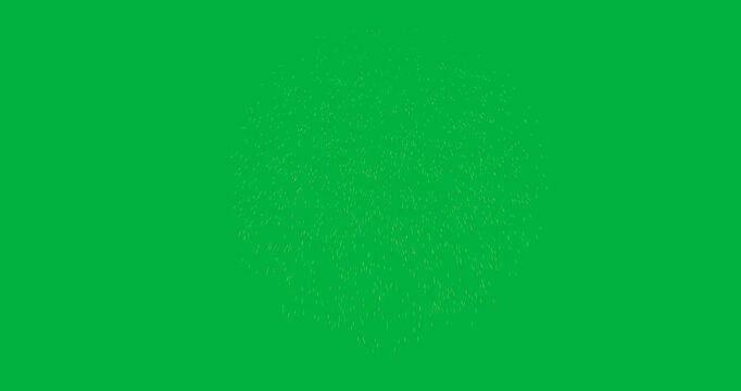Animation of fireworks exploding on white background