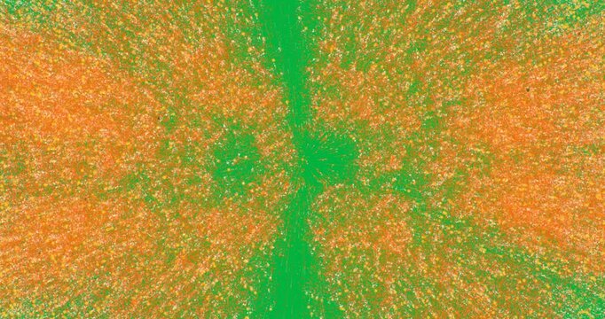 Animation of 2024 in gold exploding glitter on white background