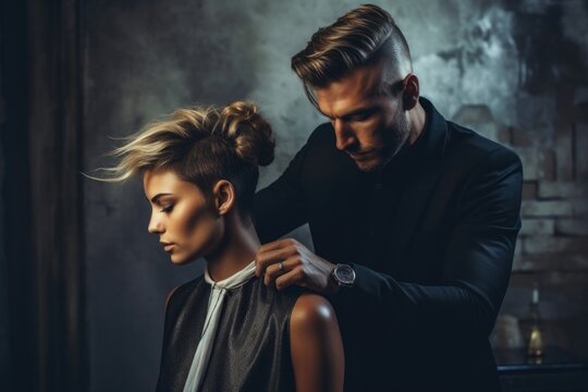 Barber adult male man.