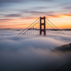 Obraz premium Golden Gate Fogscape.