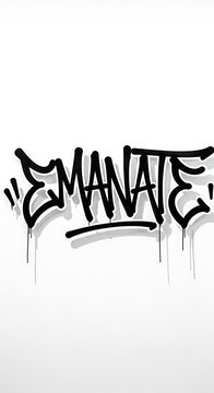 Graffiti Text Manate.